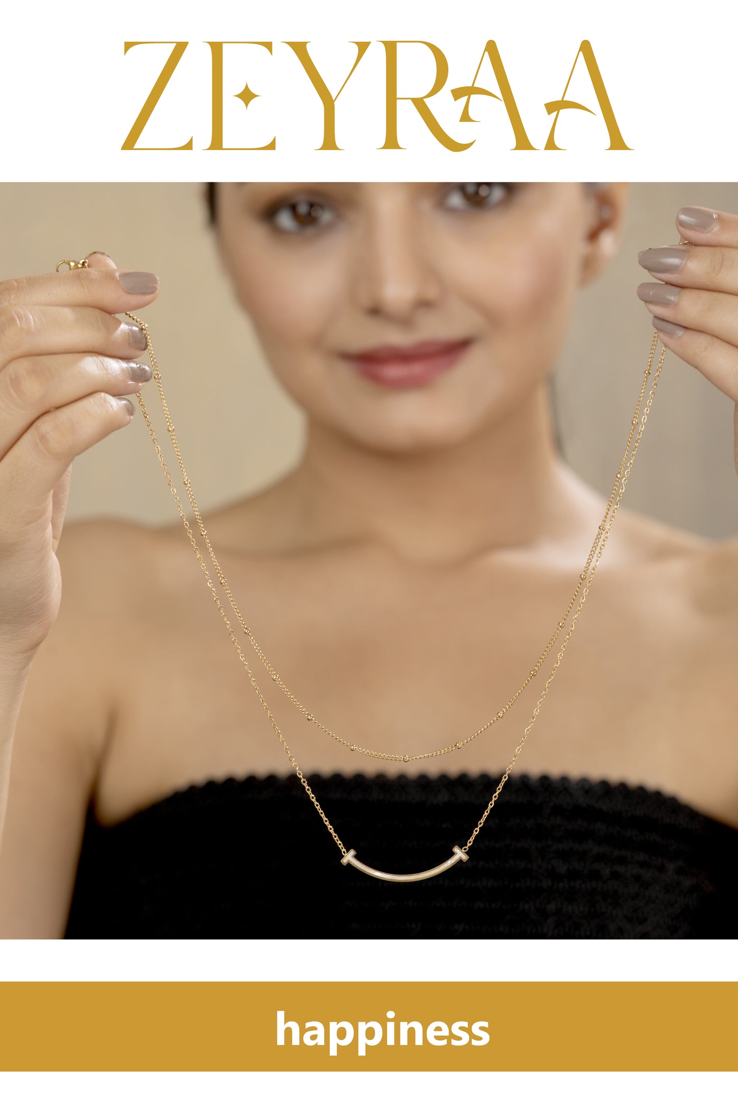 Happiness Chain Pendant Necklace