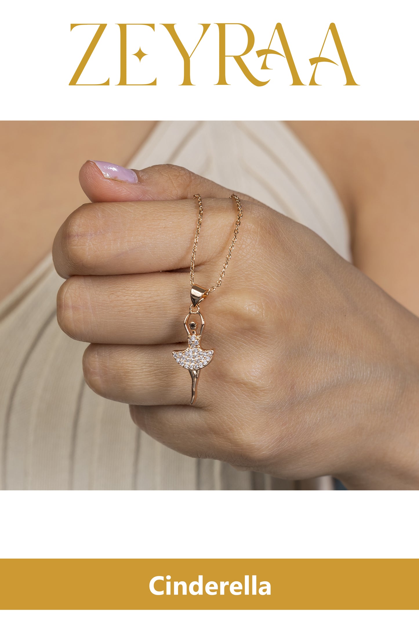 Cinderella Chain Pendant Necklace