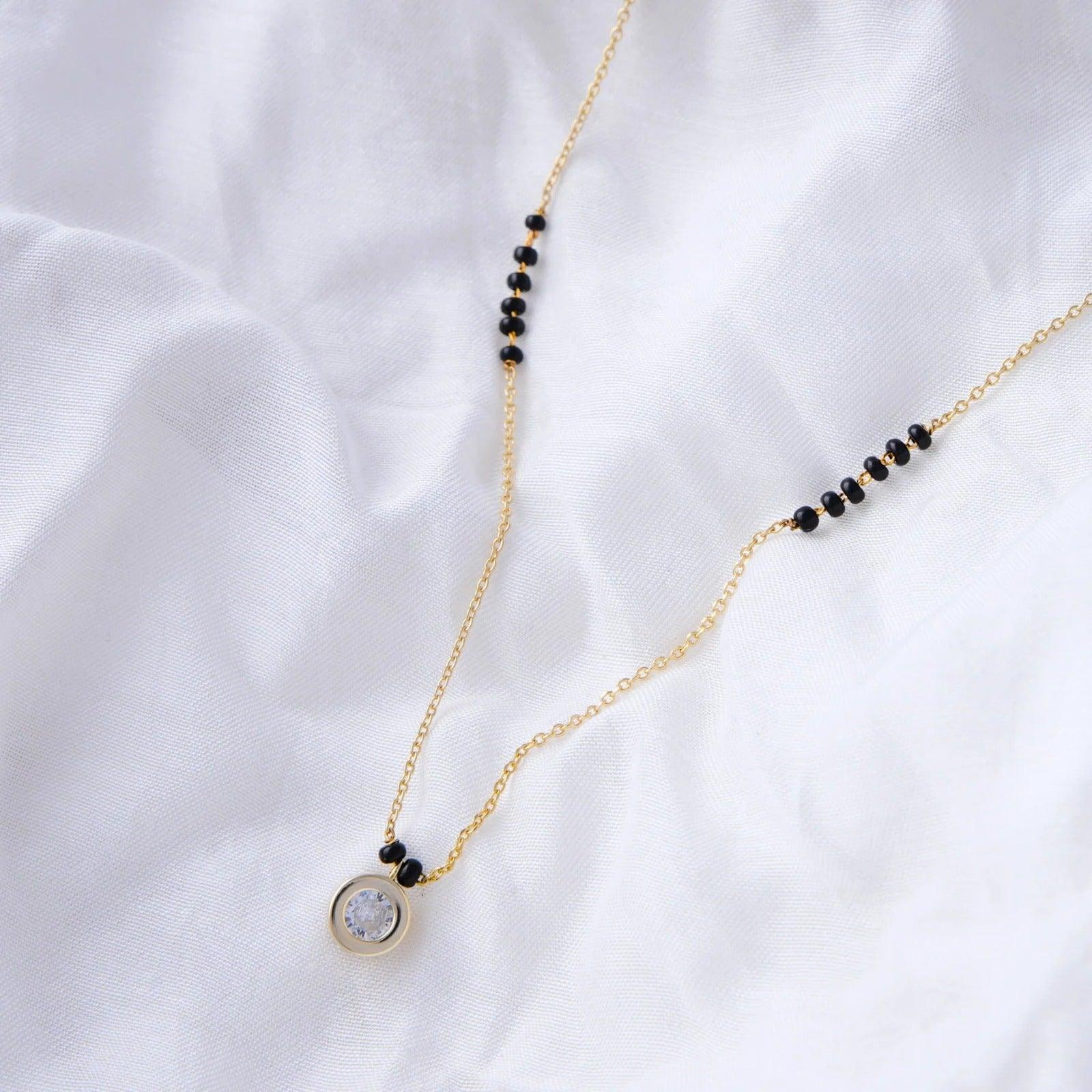 Round Solitaire Mangalsutra
