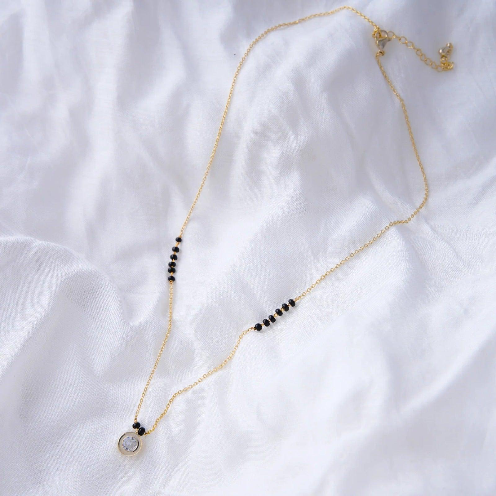 Round Solitaire Mangalsutra