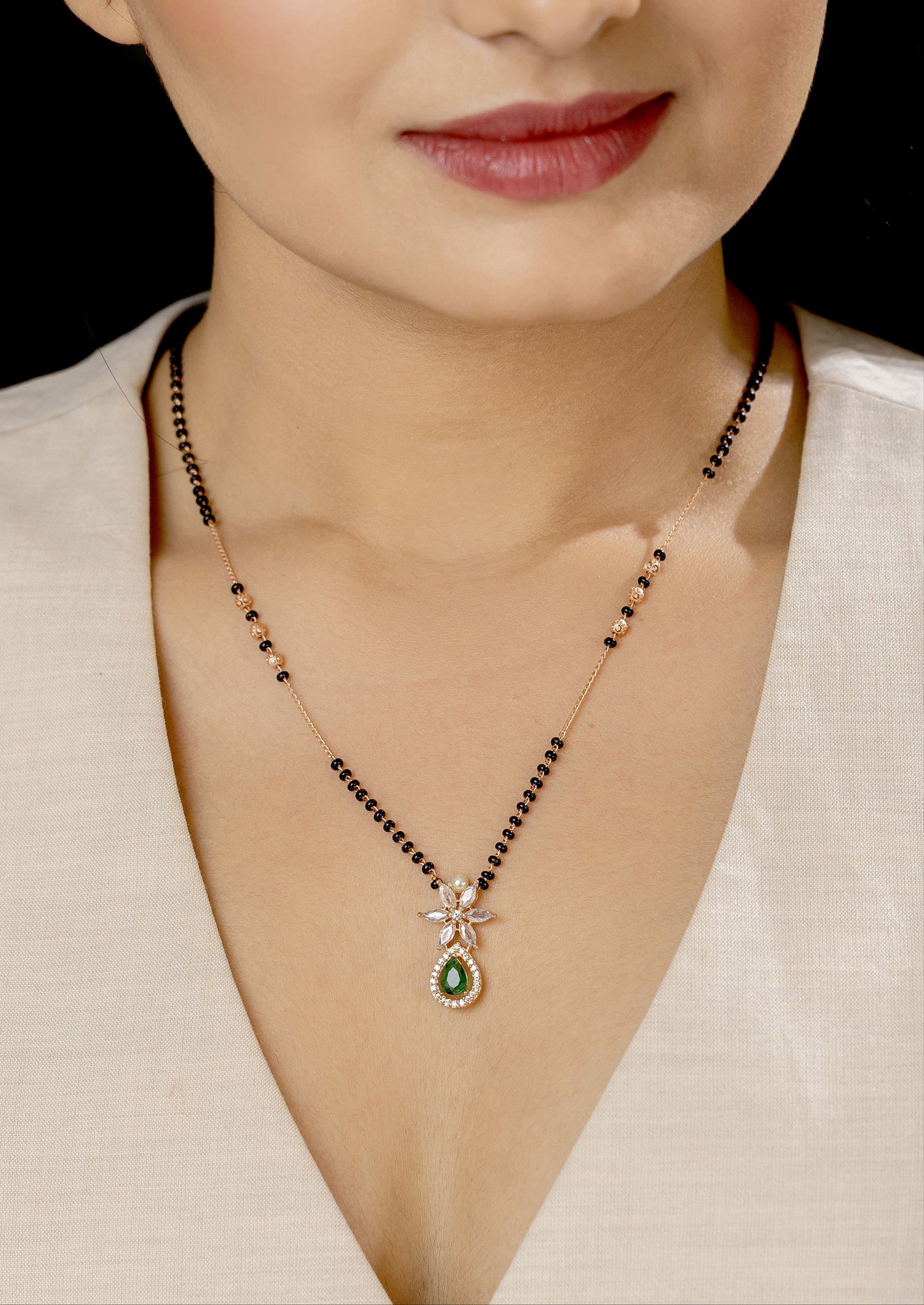 Anusha Green Mangalsutra