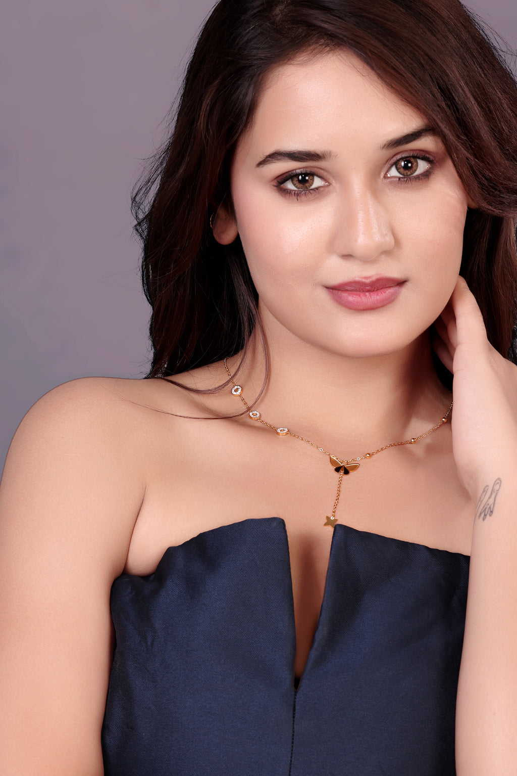 Butterfly Chain Pendant Necklace