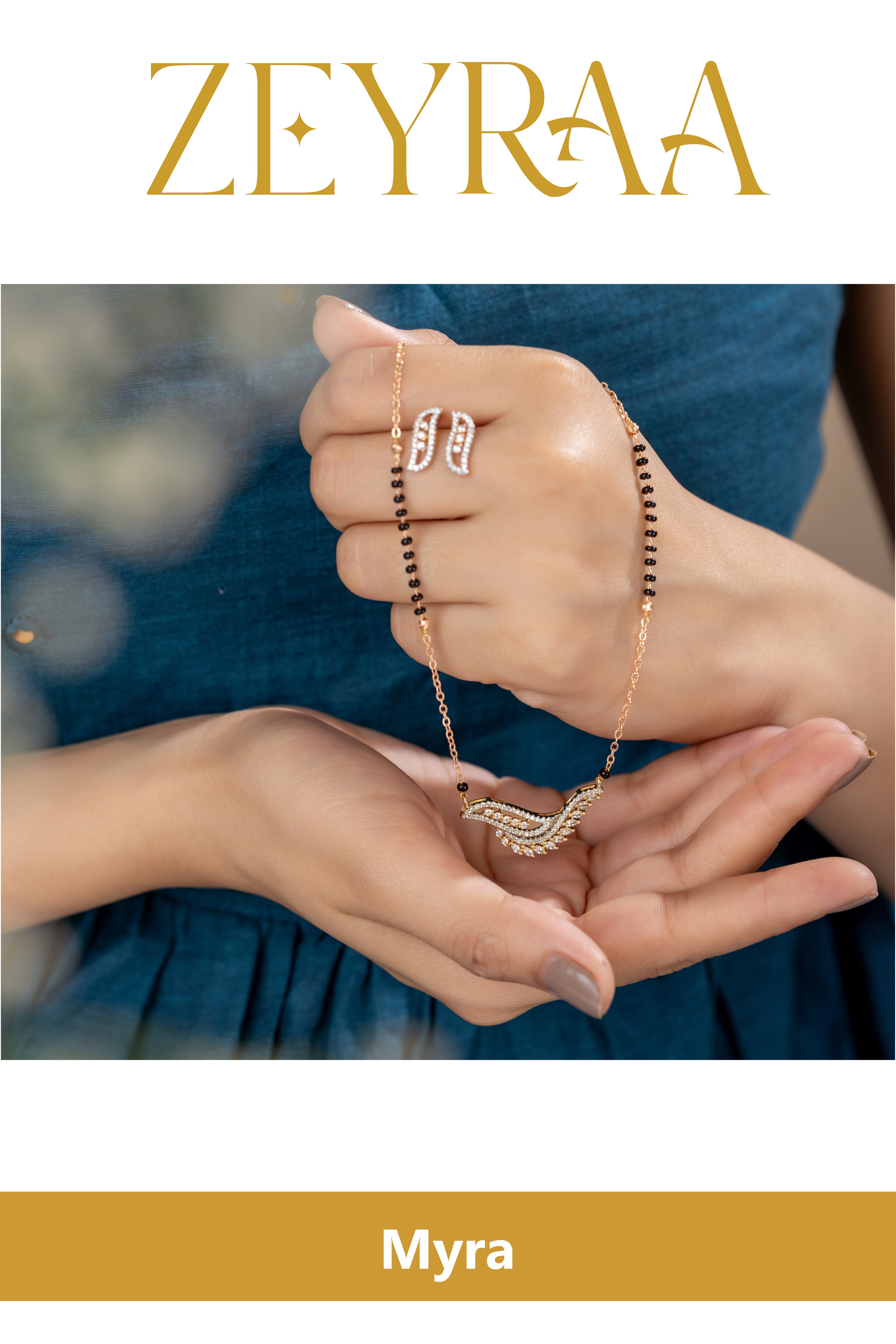 Myra Mangalsutra With Earrings