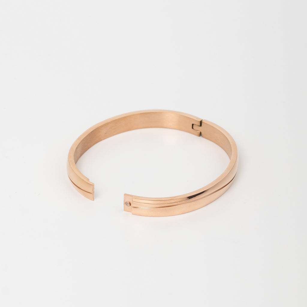 Mecro Rose Gold Men's Kada Bracelet