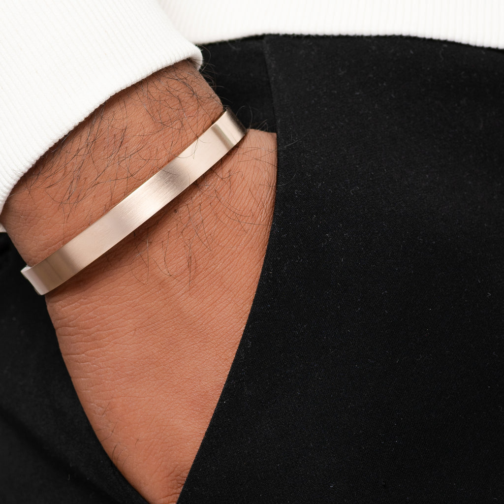 Finkal Rose Gold Men's Kada Bracelet