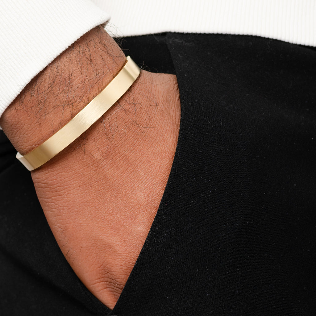 Finkal Gold Men's Kada Bracelet