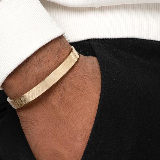 Tiger Gold Men's Kada Bracelet