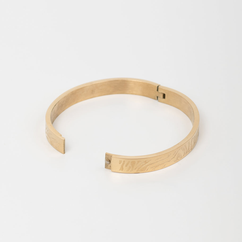 Tiger Gold Men's Kada Bracelet