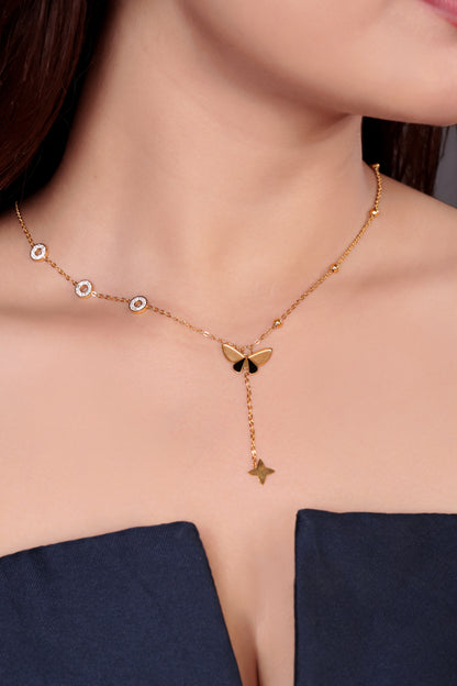 Butterfly Chain Pendant Necklace