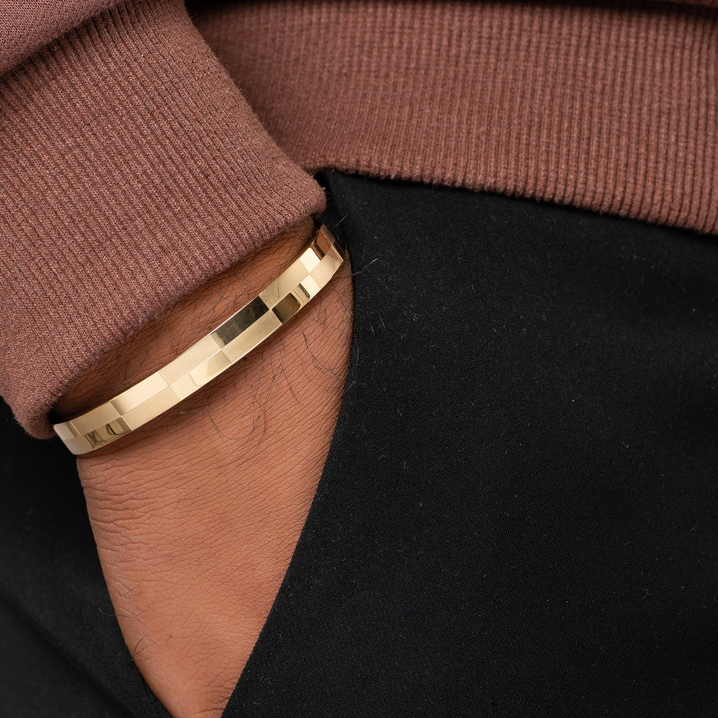 Malto Black Men's Kada Bracelet