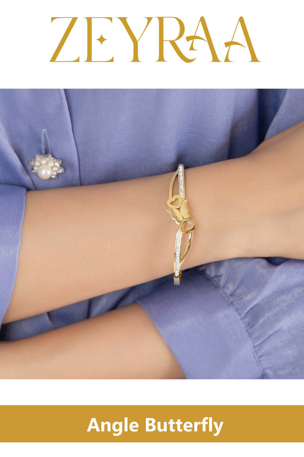 Angle Butterfly Kada Bracelet
