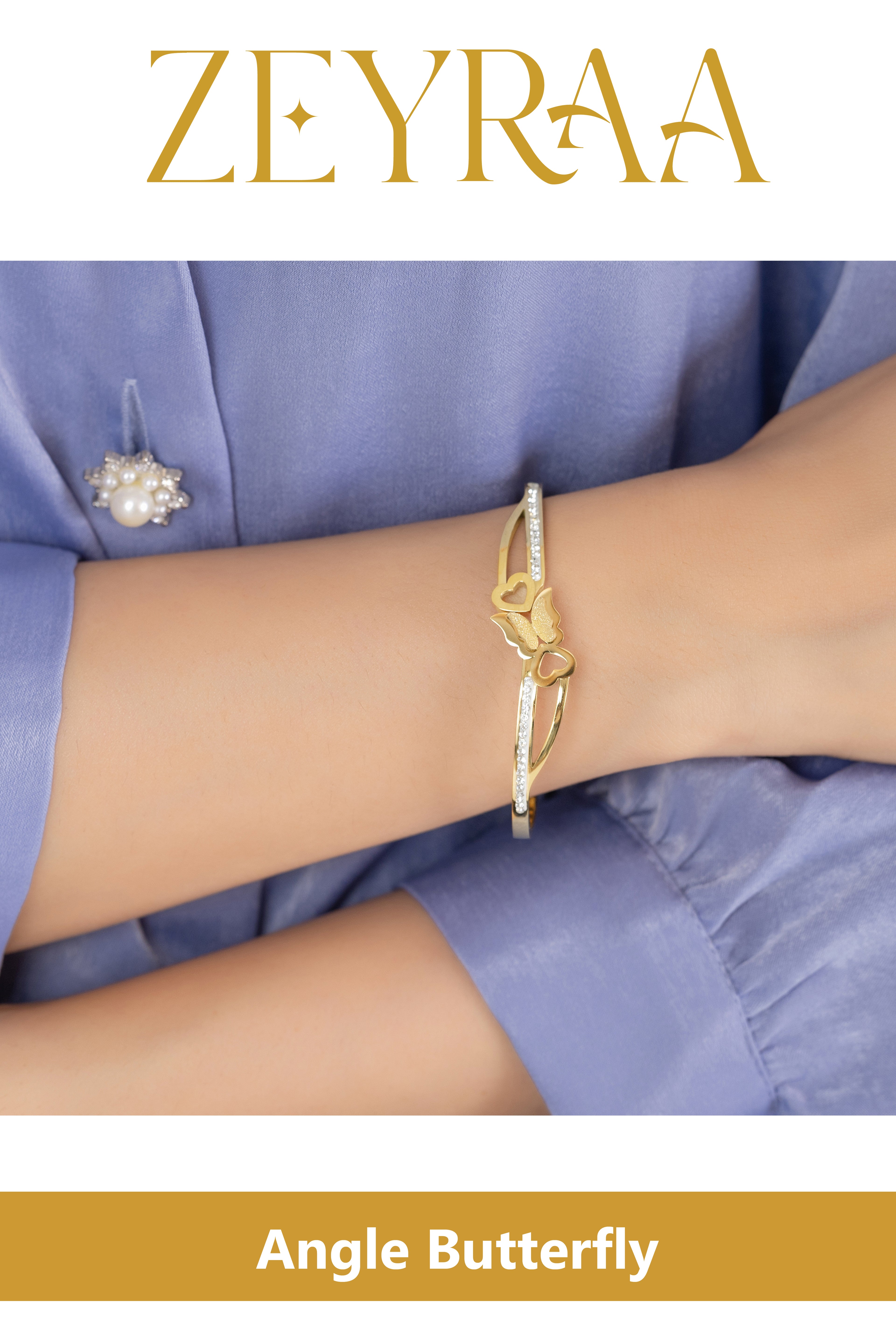 Angle Butterfly Kada Bracelet