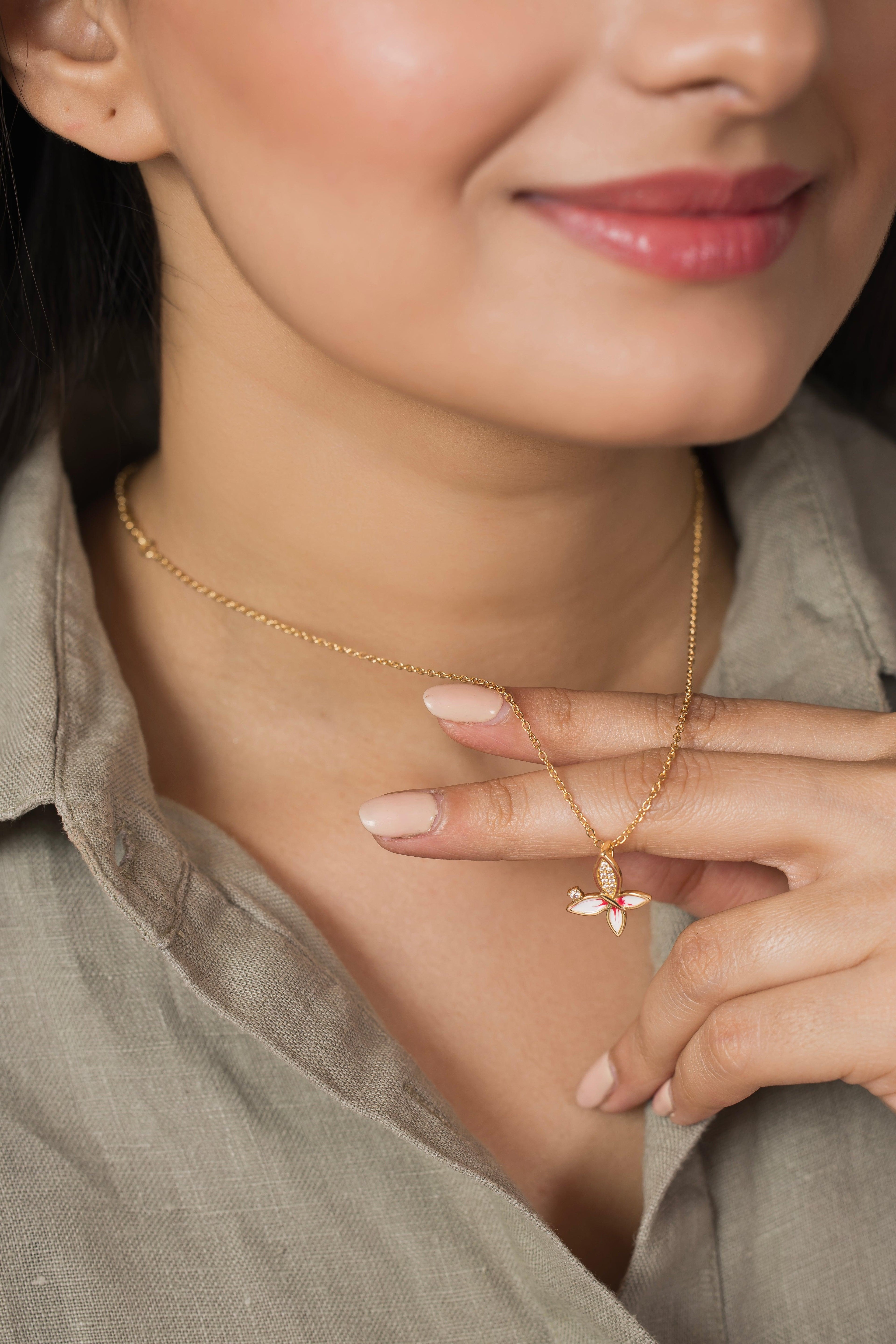 Evania Butterfly Necklace