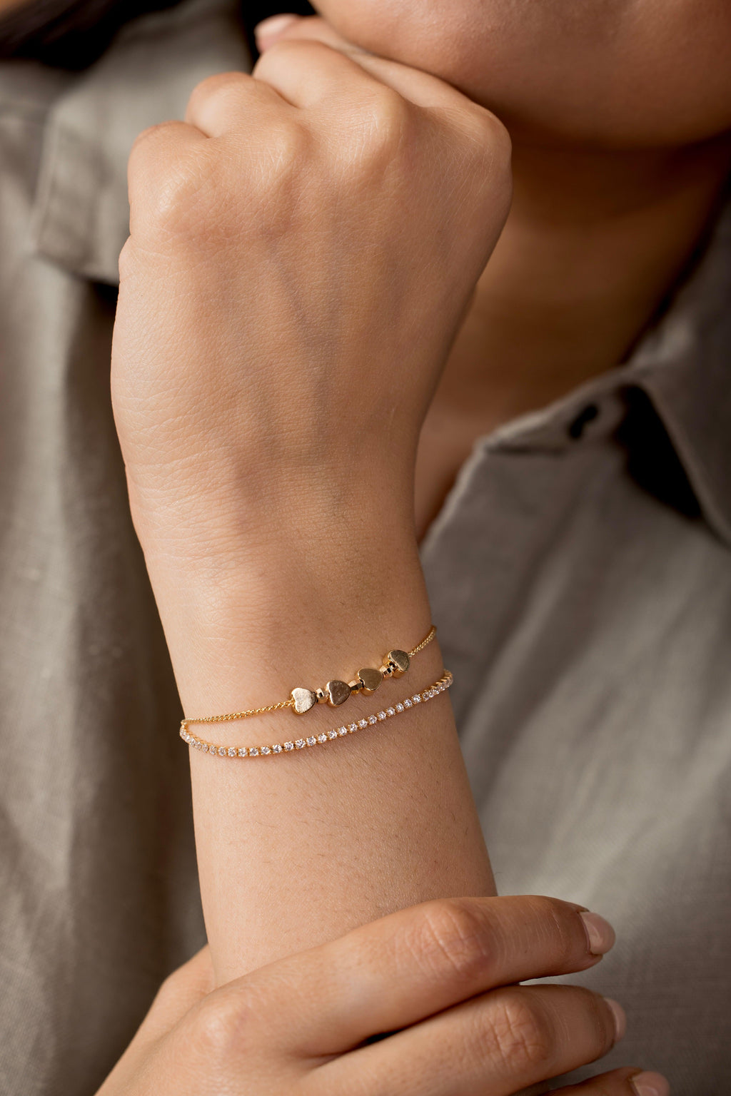 Heart Charms Bracelet