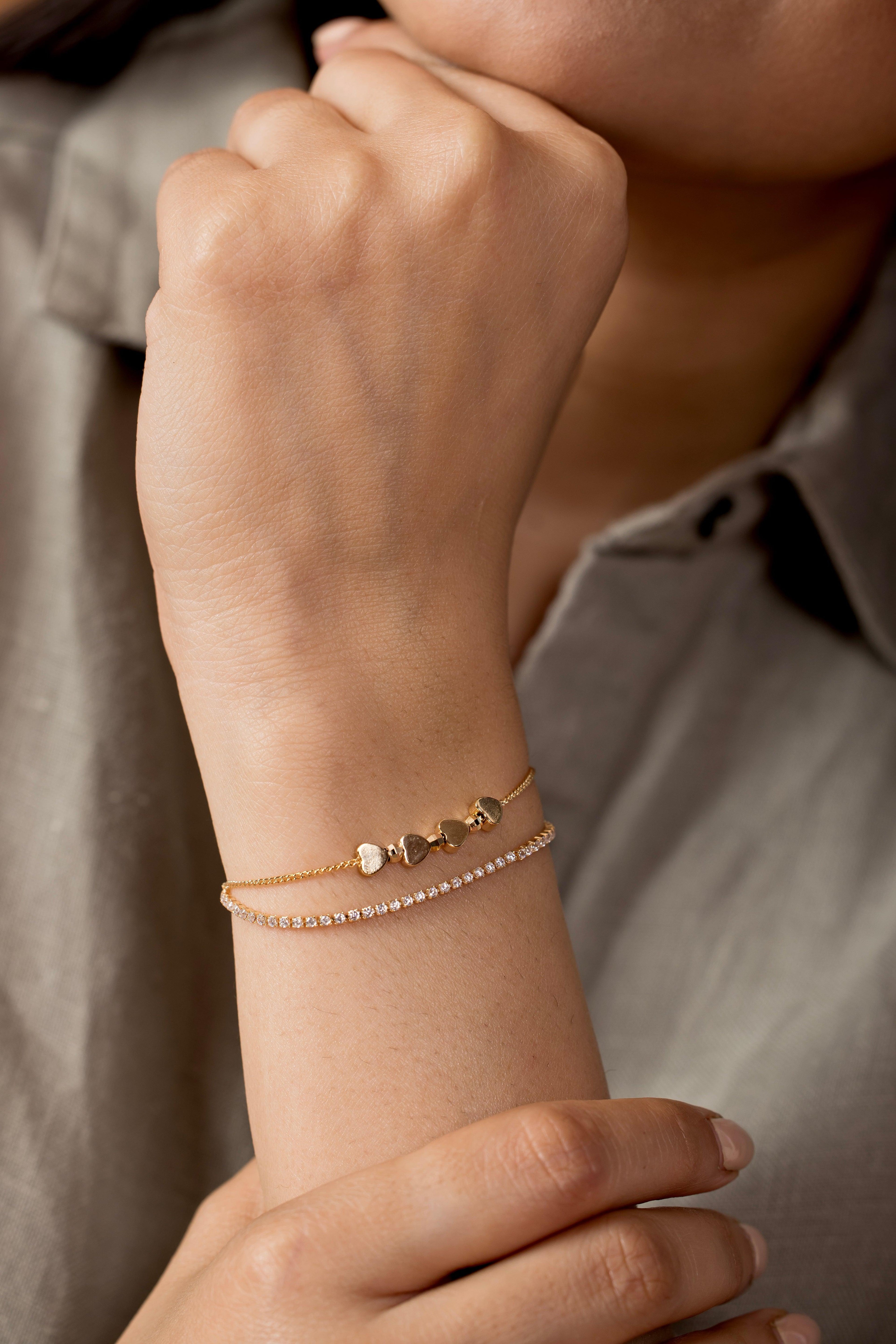 Heart Charms Bracelet