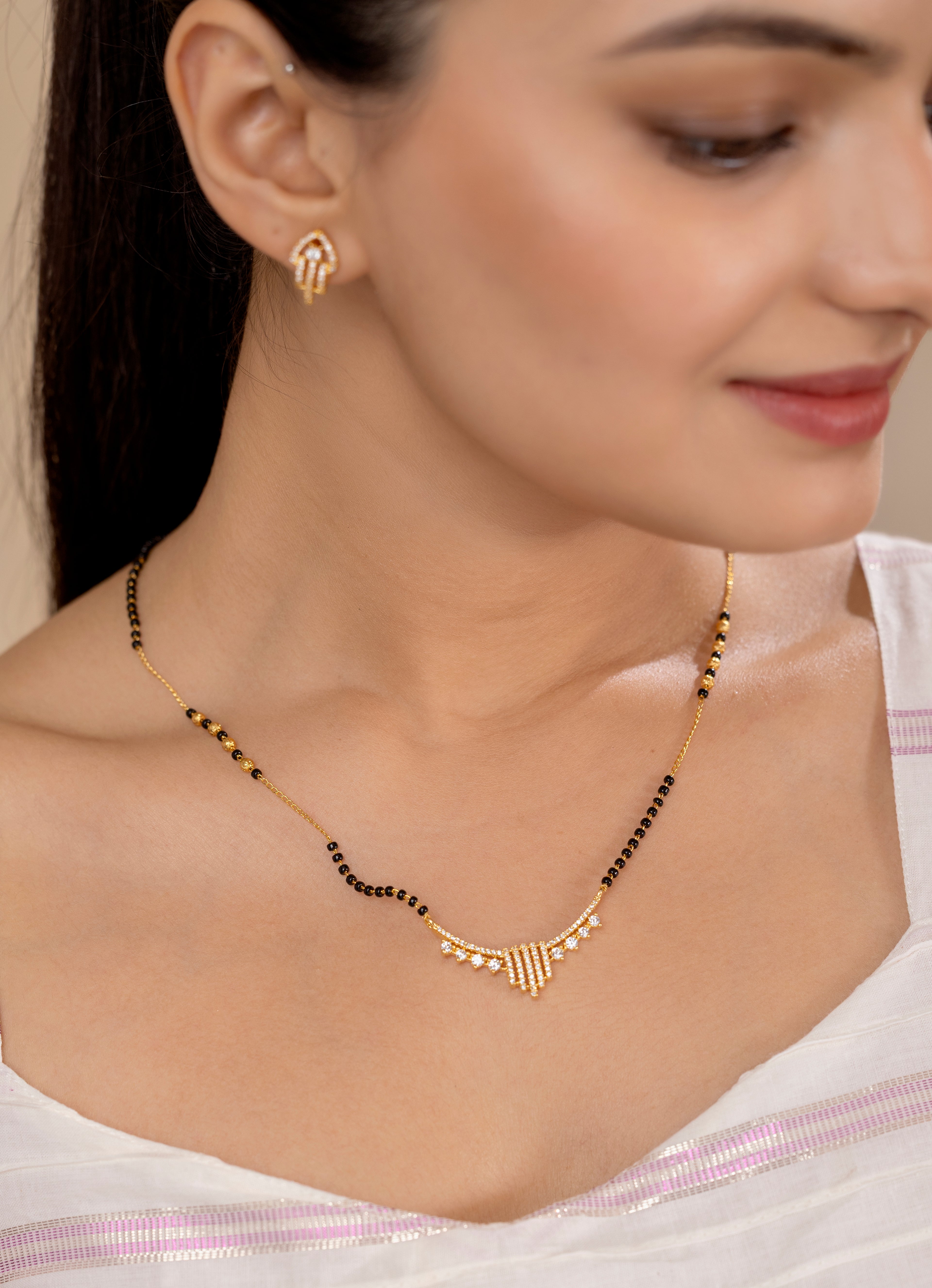 Navya Mangalsutra With Earrings