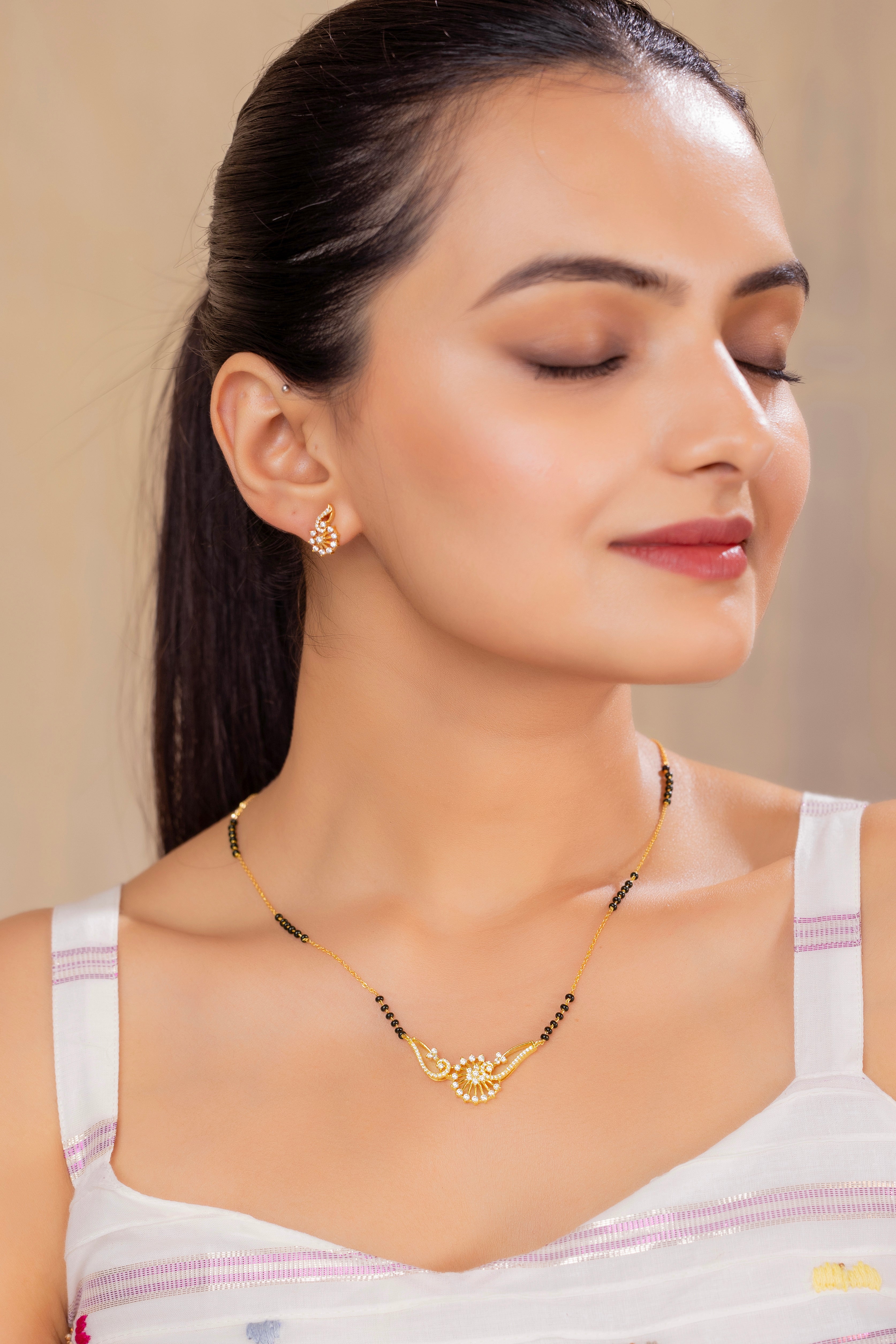 Arya Mangalsutra With Earrings