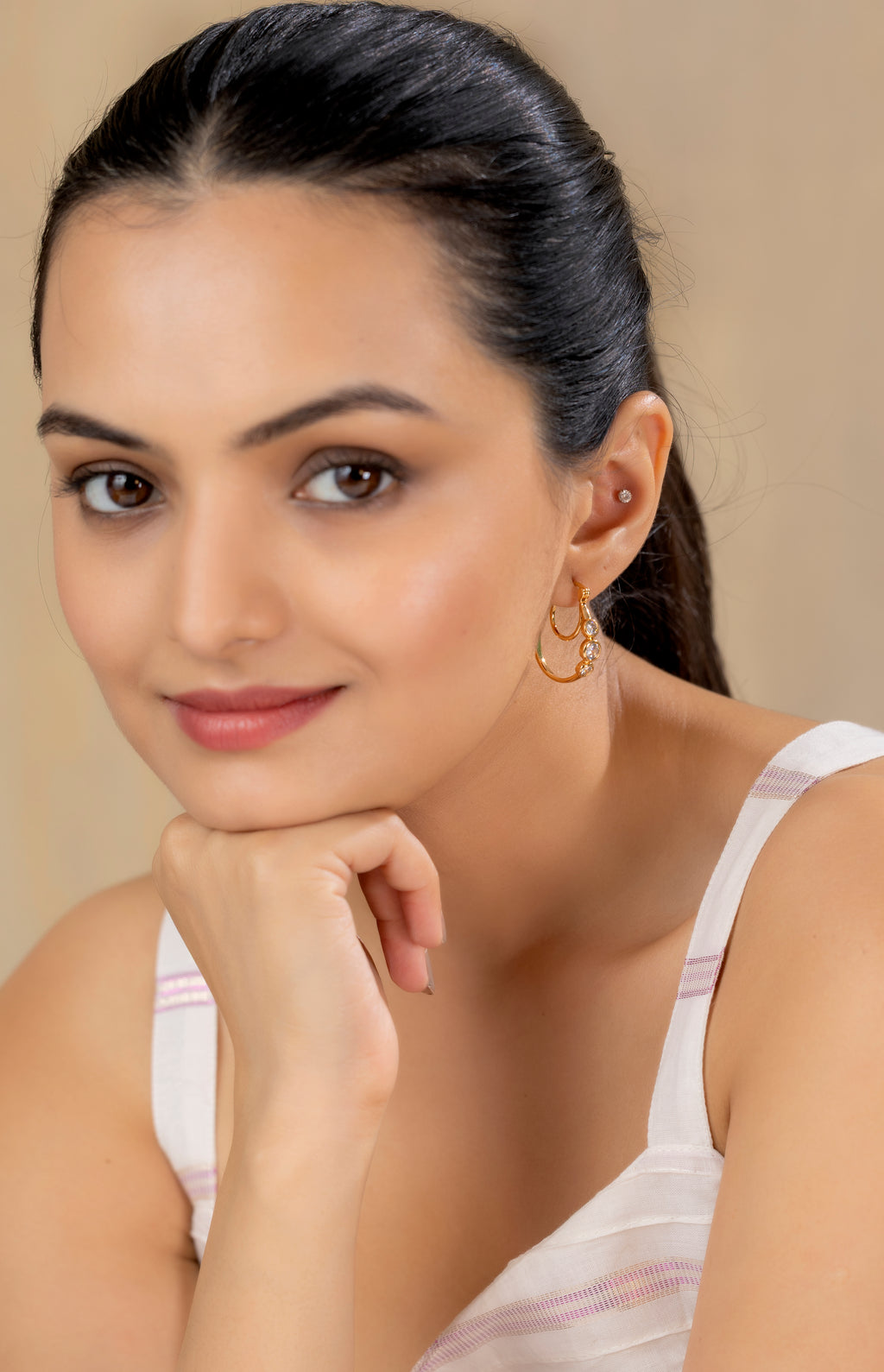 Brinda Hoops Earring