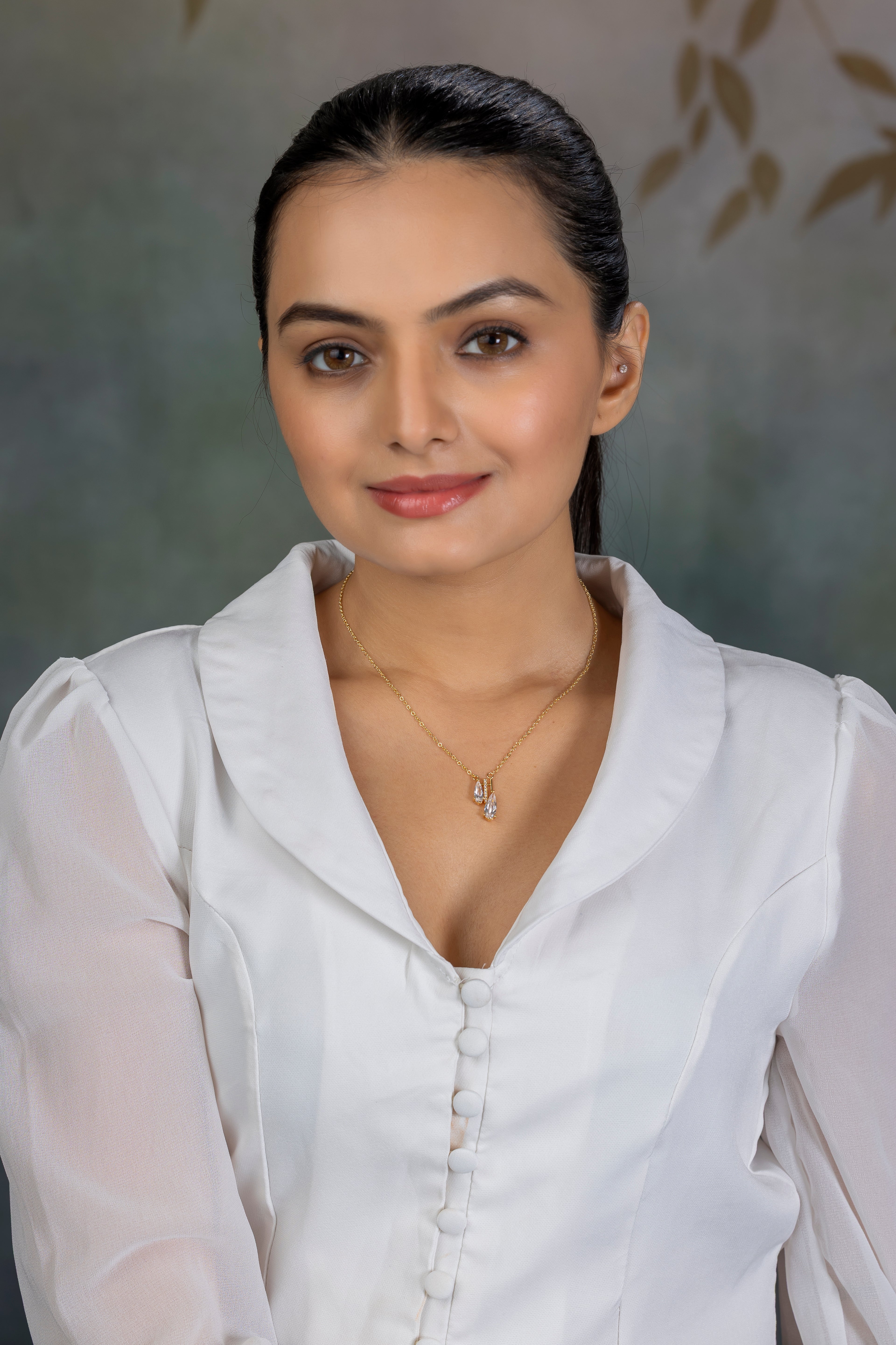 Twin Drop Chain Pendant Necklace