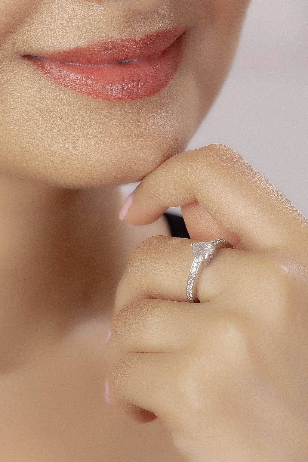 Heart Soliter Ring