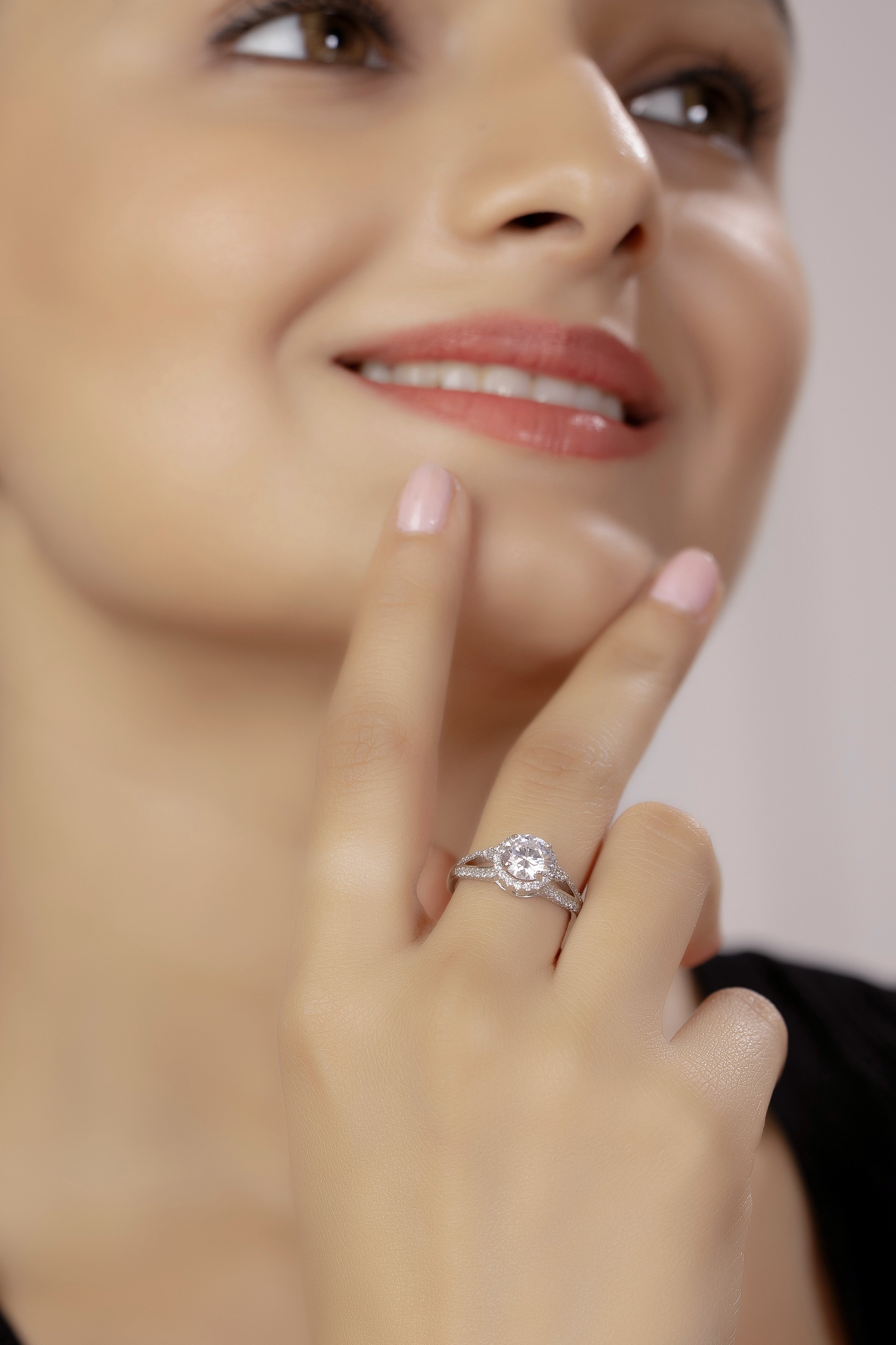 Radiant Round Halo Ring