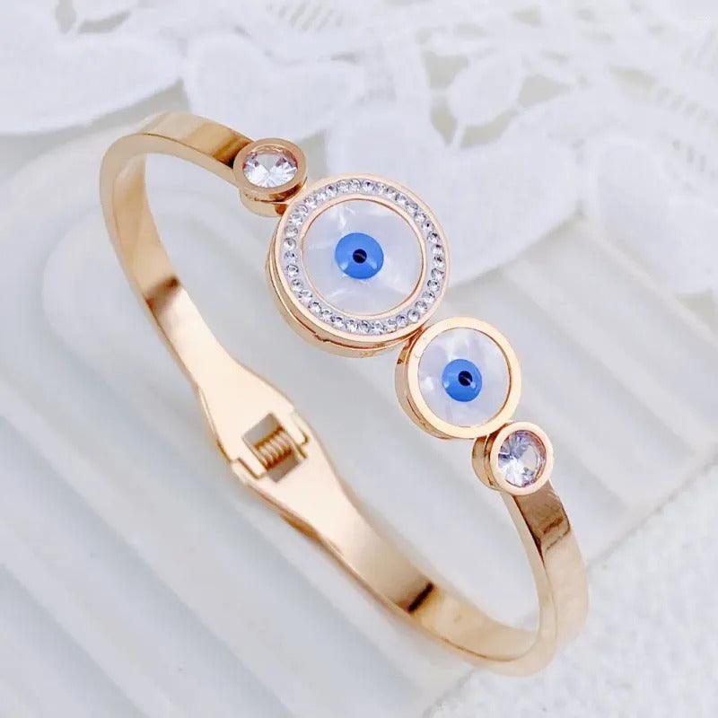 Twin Evil Eye Kada Bracelte