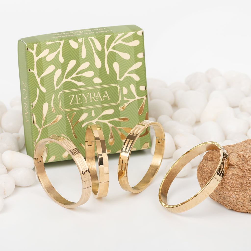 Parco Gold Men's Kada Bracelet