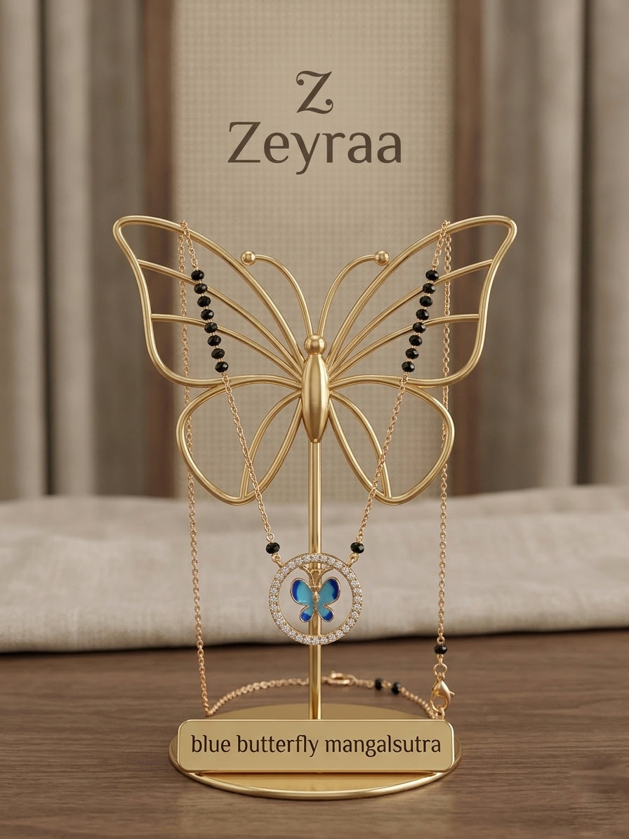 Blue Butterfly Mangalsutra