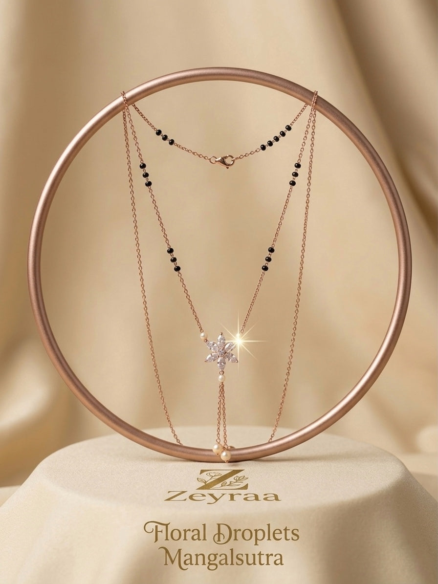 Floral Droplets Mangalsutra
