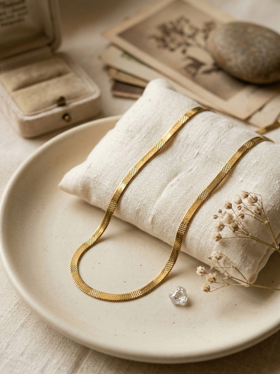 Sleek Flat Chain for Woman