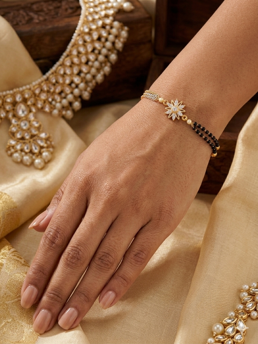 Pavitra Bloom Mangalsutra  Bracelet