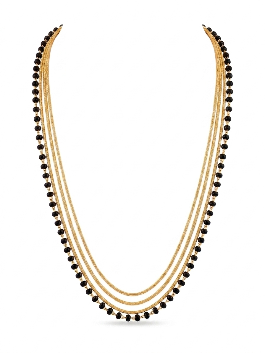 Charming Harmony 18k gold plated mangalsutra chain