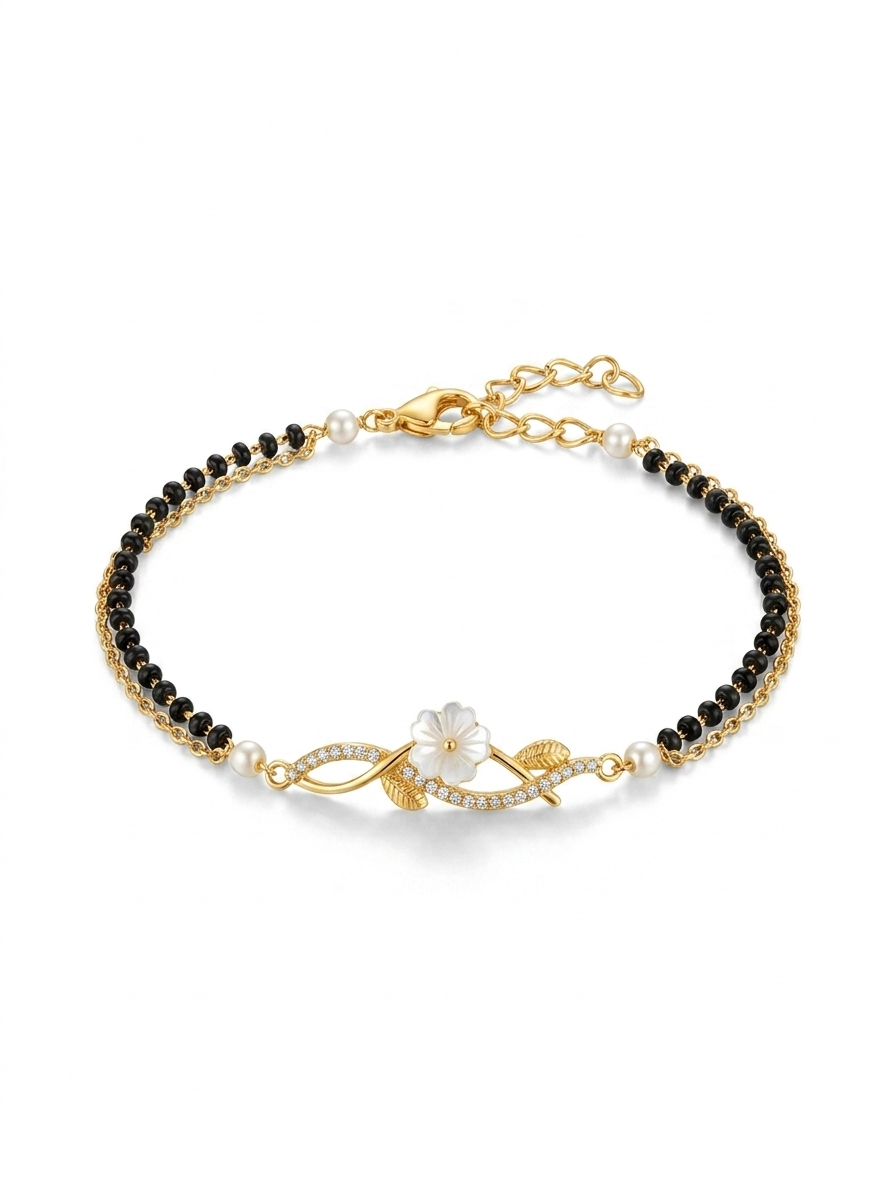 Well Floral Mangalsutra Bracelet