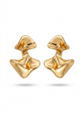 Eclair Gold Plated Earring