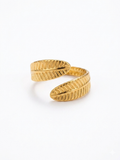 Golden Leaf Wrap Ring
