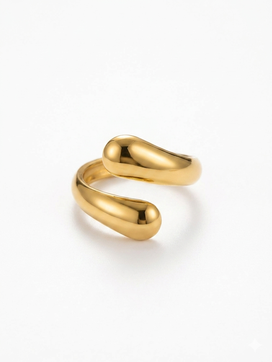 Golden Drop Ring