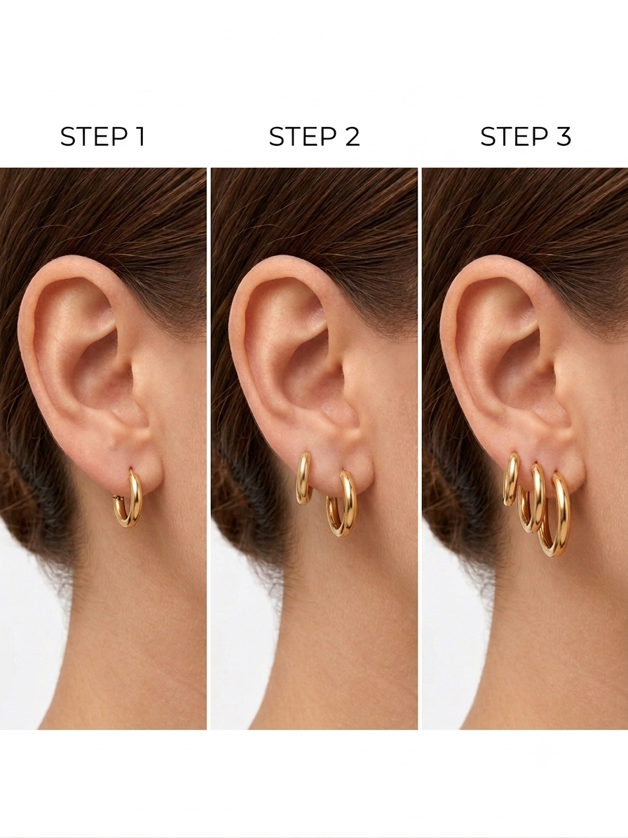 Evolution of luster earrings