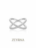 Crossover Silver Ring