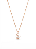 Moon Rabbit Rose Gold Plated Necklace