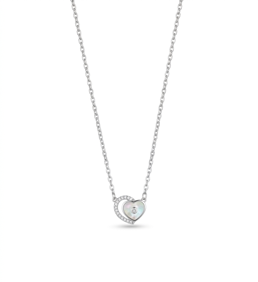 Lock Heart Chain Pendant Necklace