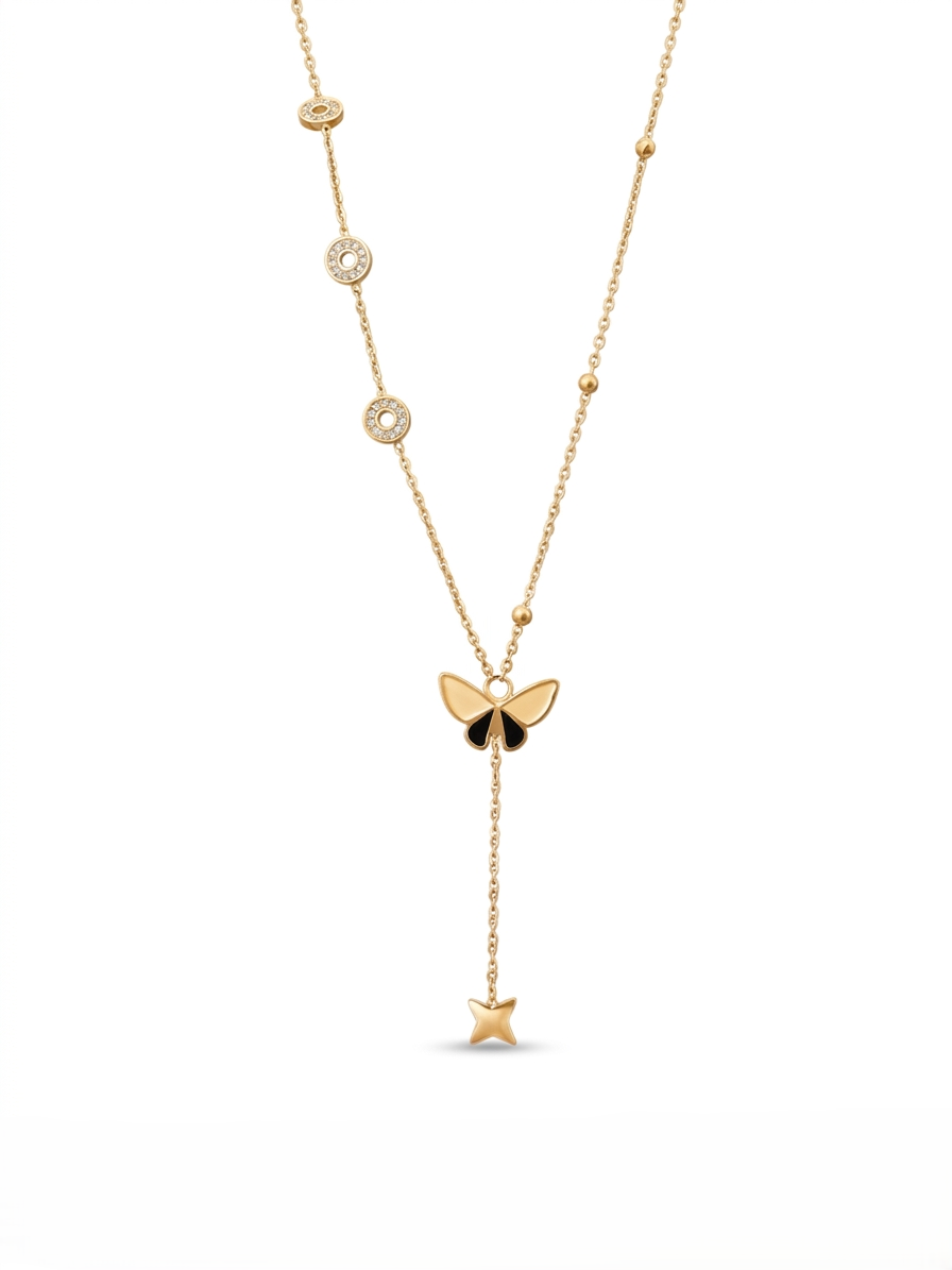Butterfly Chain Pendant Necklace