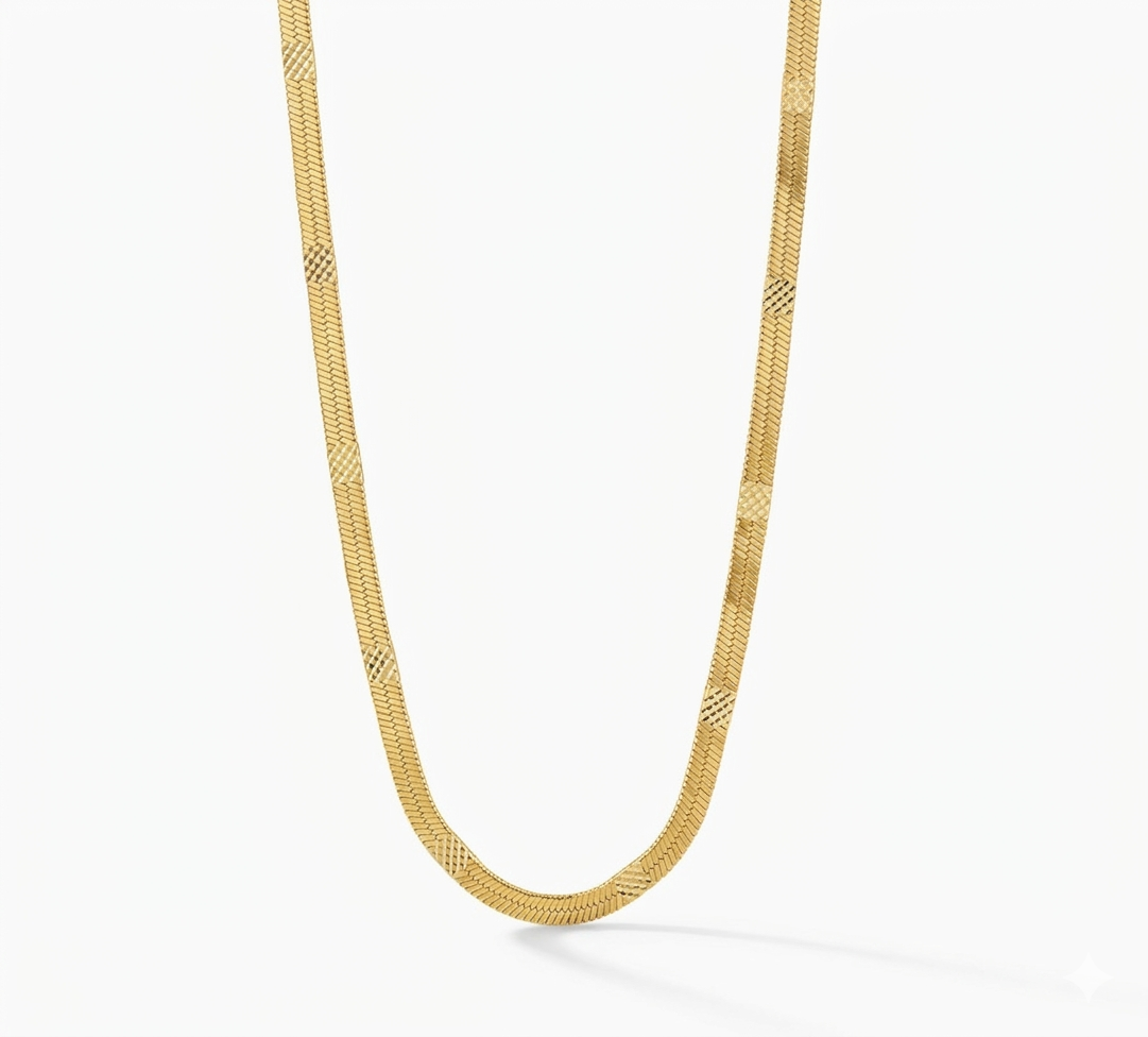 Sleek Flat Chain for Woman