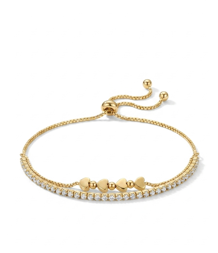 Heart Charms Bracelet