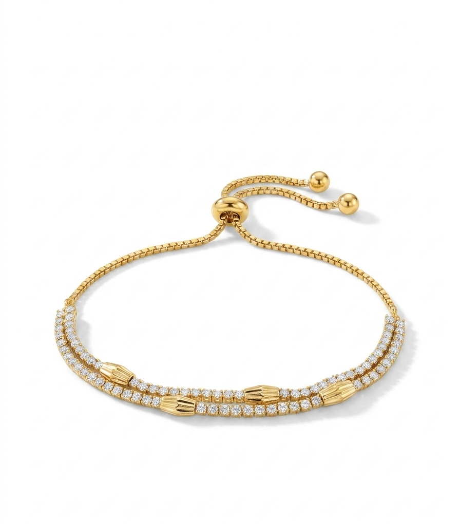 Anika Rosegold Plated Bracelet