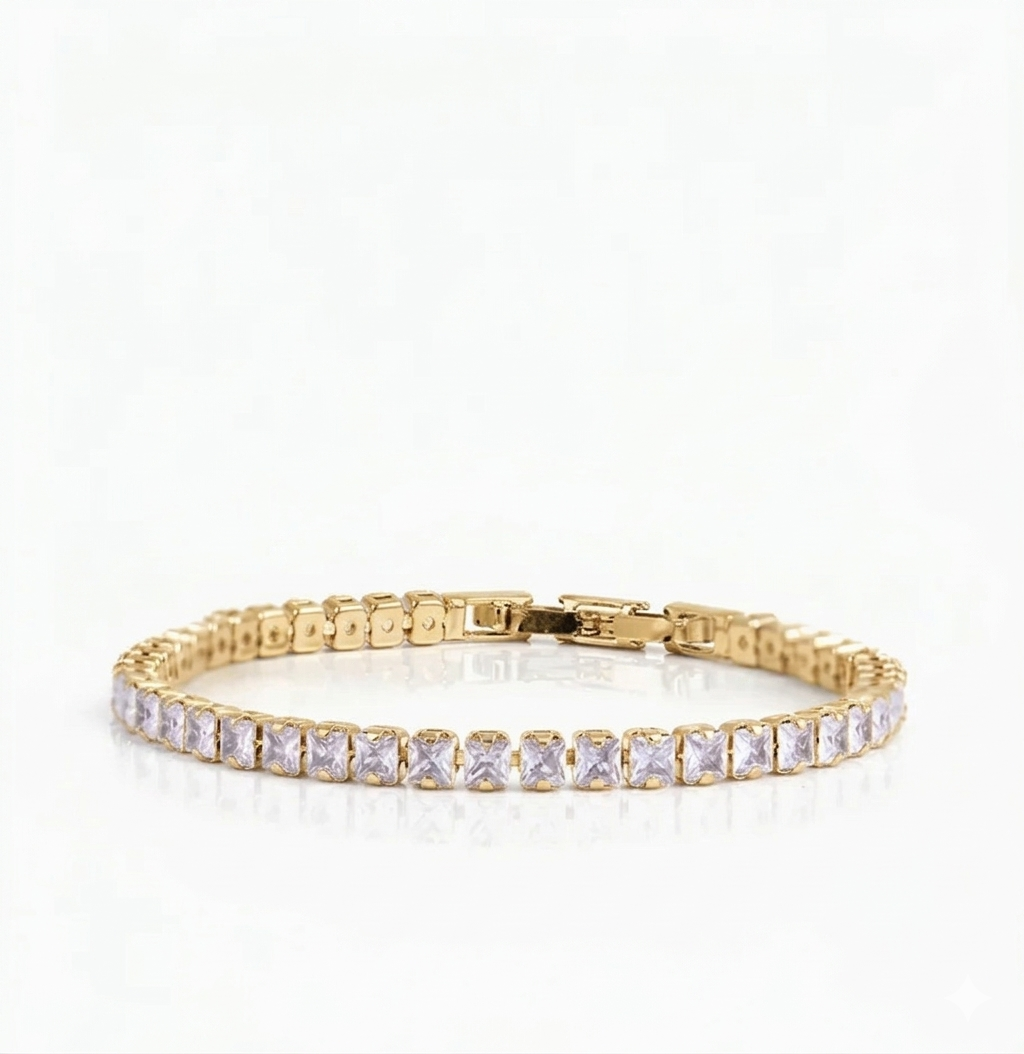luxury princess cut tennis bracelet