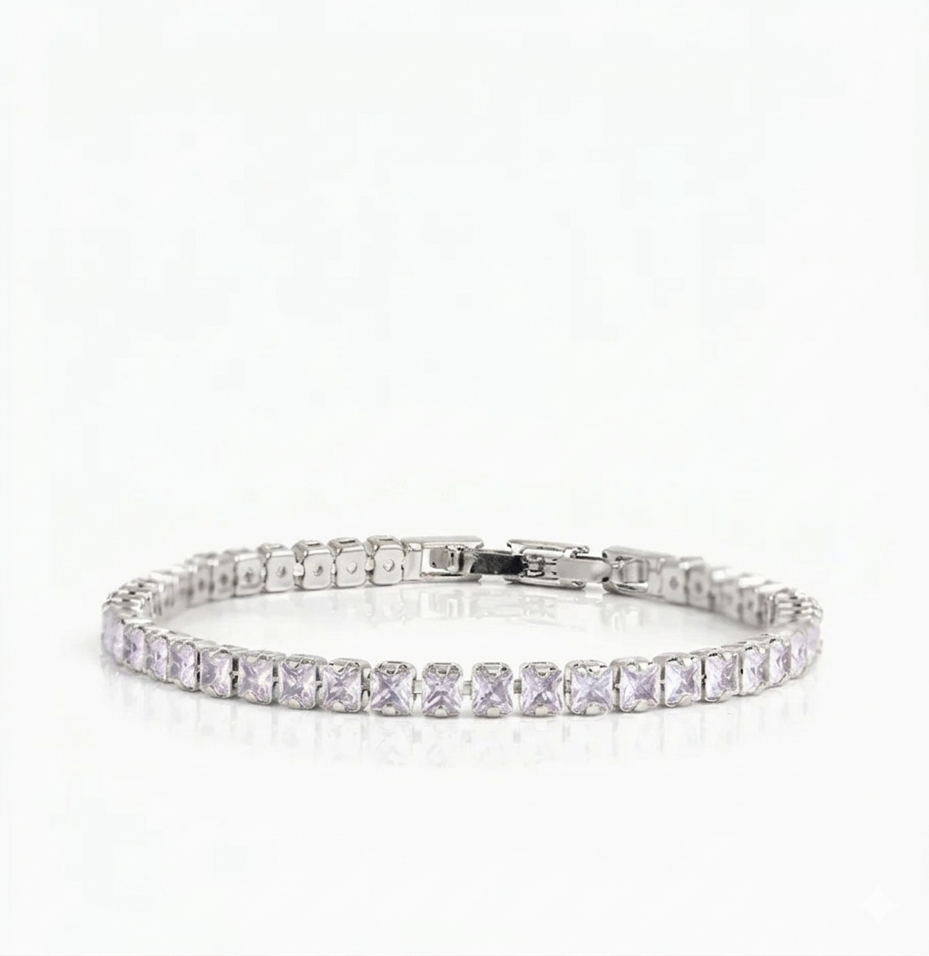 luxury princess cut tennis bracelet