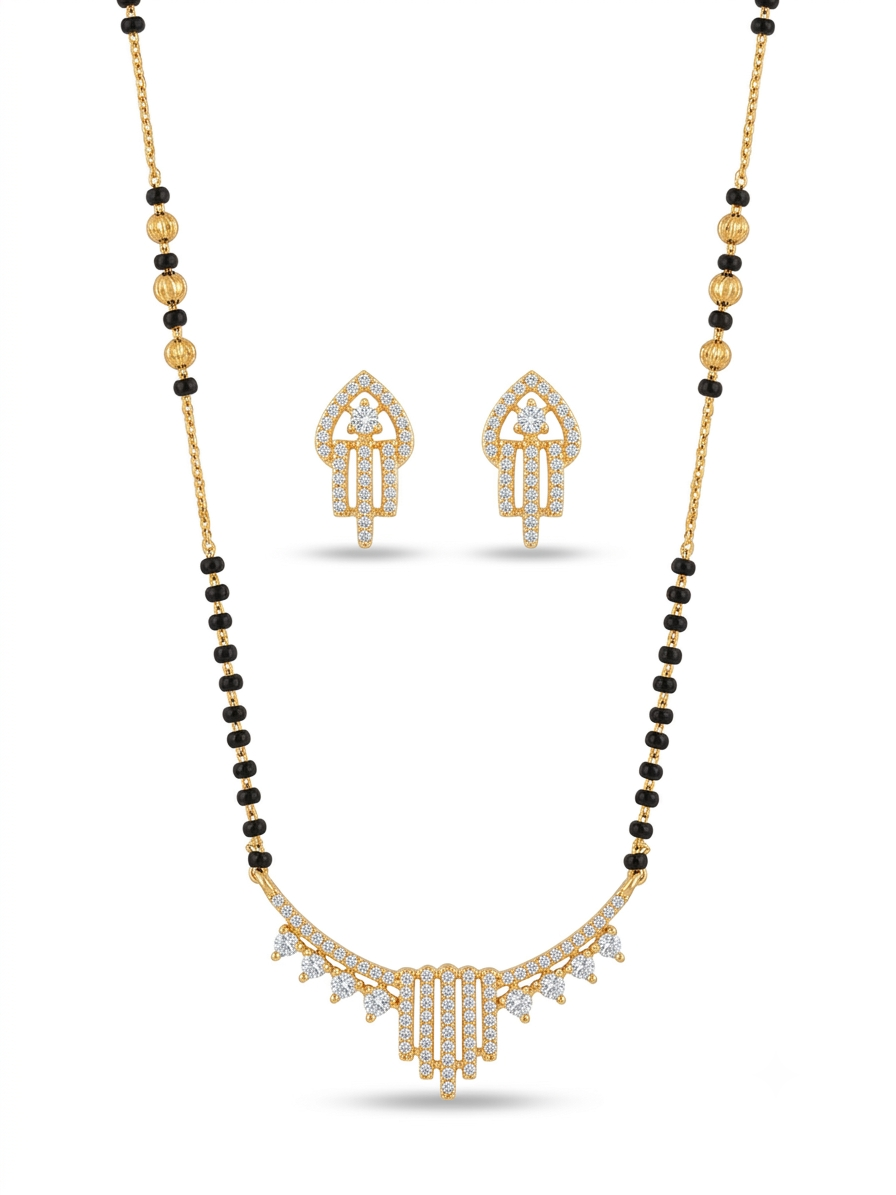 Navya Mangalsutra With Earrings