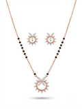 American Diamond Mangalsutra with earrings