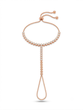 Shreya Rosegold Plated Ring Bracelet