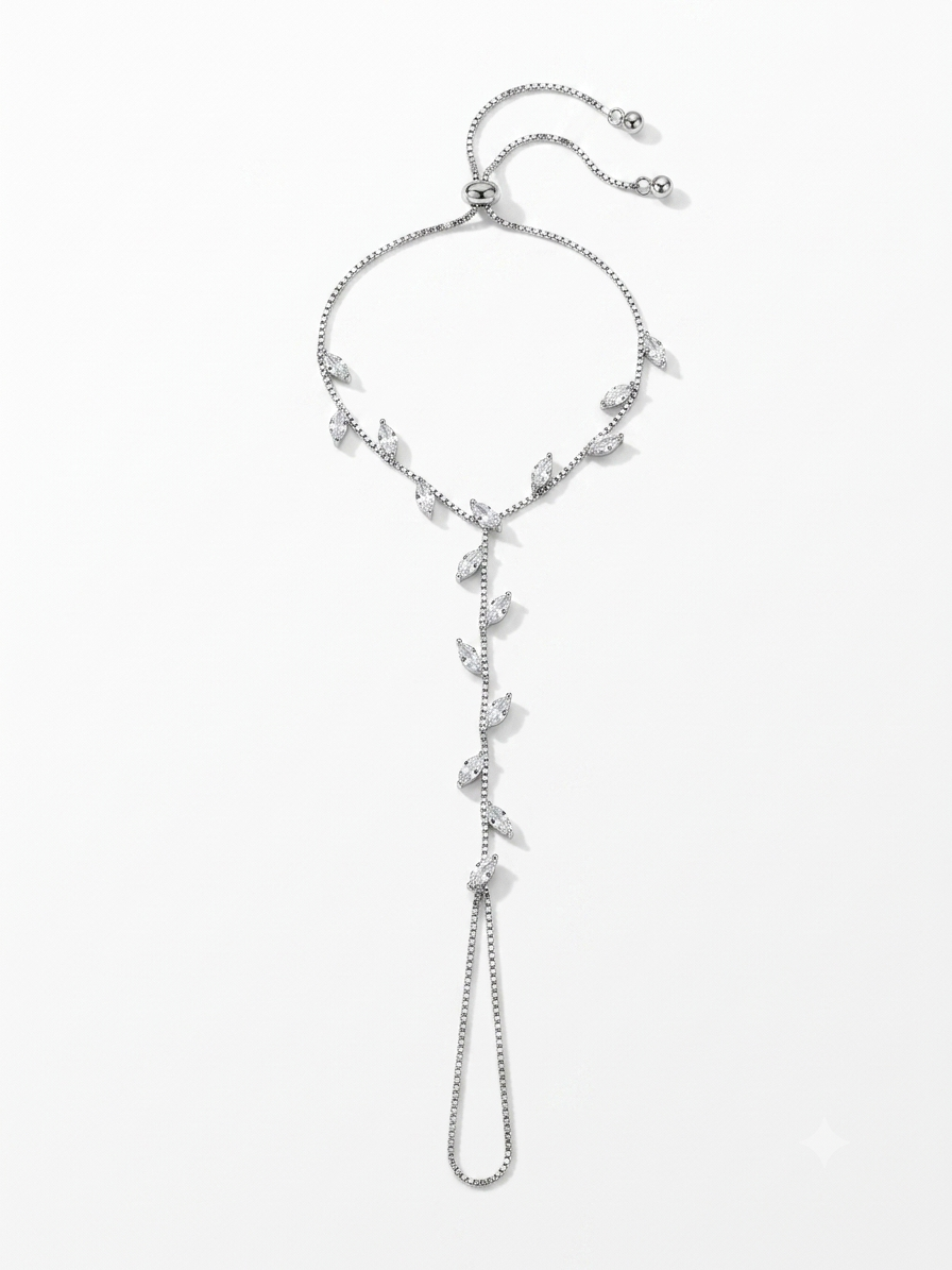 Niyati Silver Plated Ring Bracelet